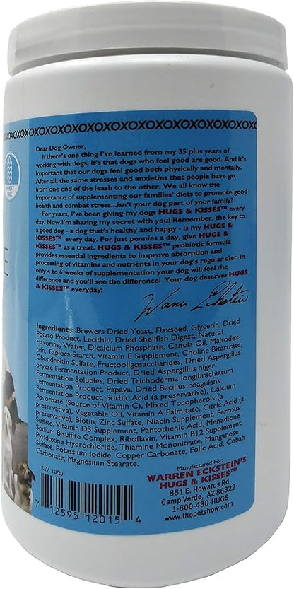 HUGS & KISSES Warren Eckstein's Four-in-One Dog Vitamin Mineral Supplement Treats
