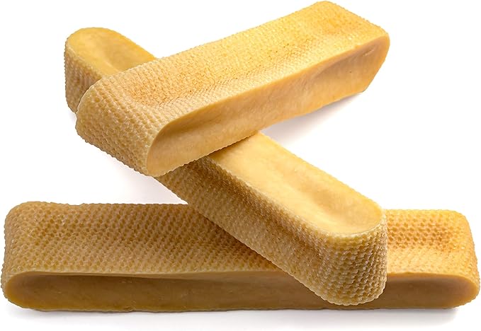 Yak Cheese Chews: Himalayan Yak Cheese Dog Chews- Natural, Healthy & Long Lasting Dog Treats - Grain, Gluten & Lactose-Free Rawhide Alternatives, For Dogs 65 lbs and smaller, 4 Pack Extra Large