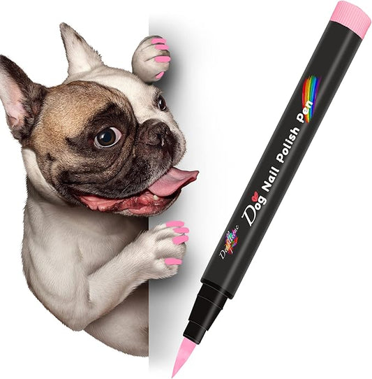 Dog Nail Polish Pen - Pink Dog Nail Polish Pen Quick Dry, Non-Toxic