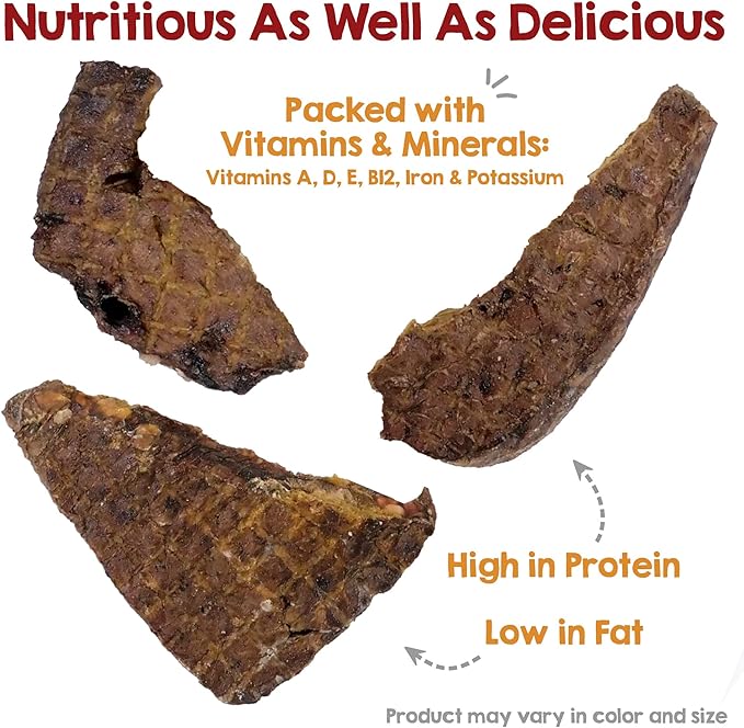 Riley's Beef Lung Dog Treats Made in USA - USA Sourced Single Ingredient Dog Treat - Nutritious Chews for All Dog Sizes - Rawhide Alternative Dog Chews - No Raw Hide Chews - 8 oz