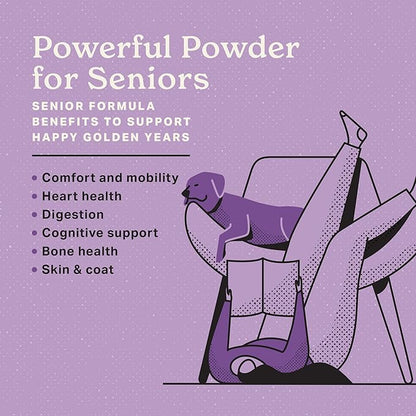 The Missing Link Senior Dog Supplement 1lb Bag - Powerful Powder Supports Bones, Joints, Skin, Coat, Heart, Eyes, Memory & Cognition