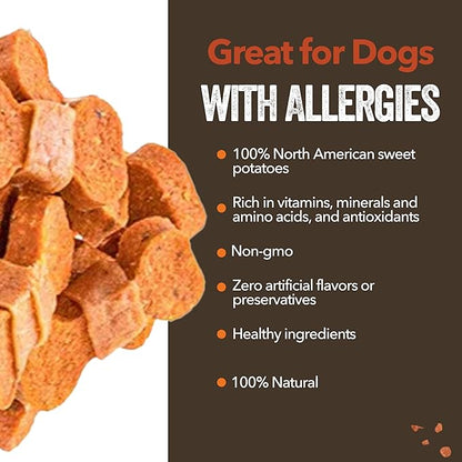 Gaines Family Farmstead Sweet Potato Chicken Wrapped Dog Bones, All Natural, Grain Free, Dog Treats for All Ages & Breeds, Great for Training and Rewards, Made in USA, 8 Ounce Bag