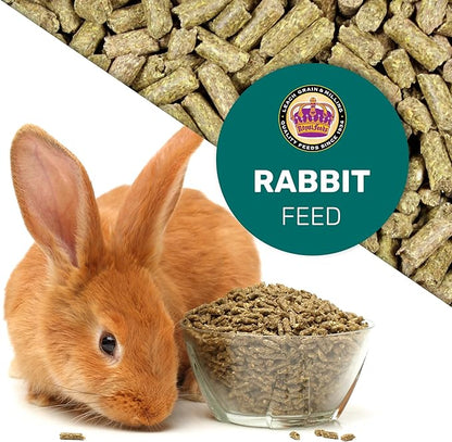 Rabbit Food Pellets, 5 Lbs Alfalfa Rabbit Pellets, Bunny Feeds, All Natural Bunny Food, Supports Healthy Bone Teeth & Digestion, Enriched with Essential Vitamins & Promotes Long-term Care