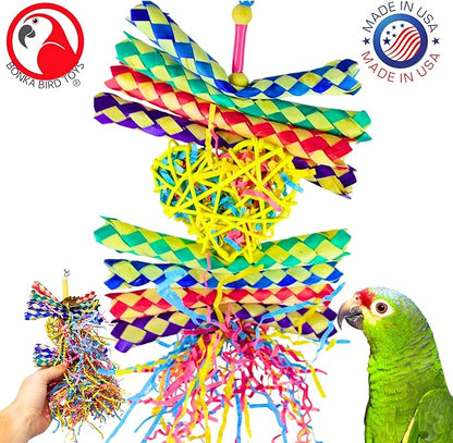Bonka Bird Toys 1730 Foraging Heart Medium - 9” x 6” - for Conures, Cockatiels, Parakeets, and Similar Breeds
