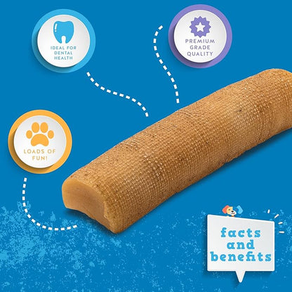 Jack&Pup Himalayan Dog Chew - Large Yak Chews for Dogs (5 Pack) Premium Long Lasting Yak Cheese Dog Treats - Natural Dog Chew Sticks; Excellent Rawhide Alternative (1lb Bag)