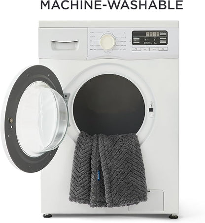 Bedsure Dog Blanket for Large Dogs Washable - Soft Fluffy Puppy Blanket with Premium 300GSM Coral Fleece, Cozy Calming Cat Blankets for Indoor Cats, Fuzzy Pet Blanket for Kitten Doggy, Grey, 40x50IN