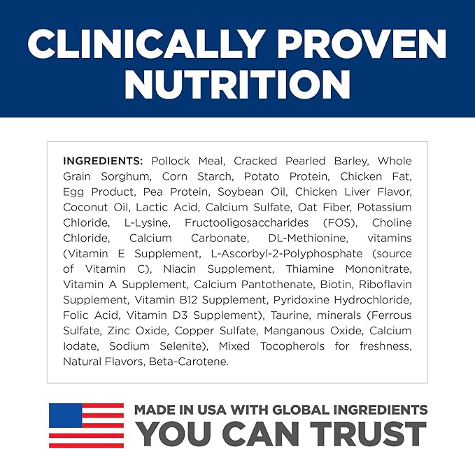 Hill's Science Diet Sensitive Stomach & Skin, Adult 1-6, Stomach & Skin Sensitivity support, Dry Dog Food, Pollock, Barley, & Insect Recipe, 3.5 lb Bag