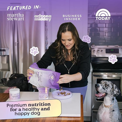 Bundle x Joy Vibrant Probiotic Dog Food Dry, Salmon, 18lb Bag, Allergy and Gut-Friendly Adult Kibble for Digestive Health with Wild-Caught Salmon, 20 Plant Based Superfoods, Grain x Poultry Free