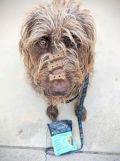 Jiminy's Original Cricket Cookie Dog Treat, Hypoallergenic, 5oz, Peanut Butter & Pumpkin Pack of 3