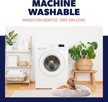 Active Pets Small Dog Bed, Calming Orthopedic Pet Bedding for Anxiety Relief, Joint Support & Comfort, Washable Dog Furniture, SM 25lbs, Pink