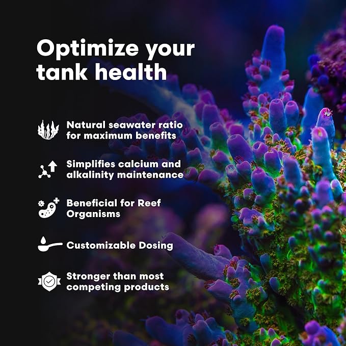 Brightwell Aquatics - Reef Code A - Balanced Calcium & Alkalinity System Water Conditioner - For All Saltwater Marine Fish & Reef Fish Tanks - Aquarium Water Treatments, 8.45 fl oz