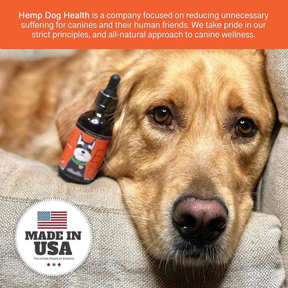 Ease - Pet Hemp Oil for Dogs - Hip, Joint, & Mobility Support - Comfort & Daily Wellness Drops with Turmeric, Frankincense, & MCT Oil
