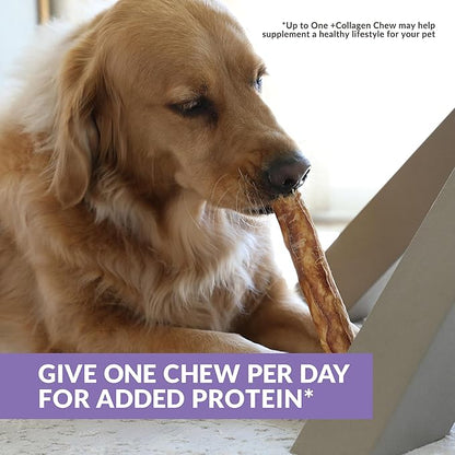 Collagen Chews for Dogs, Stick Dog Treat for Medium & Large Dogs (10" 3ct, Real Duck) - Dog Chews Long Lasting, Rawhide Free, Low Fat, Grain Free Retriever Rolls