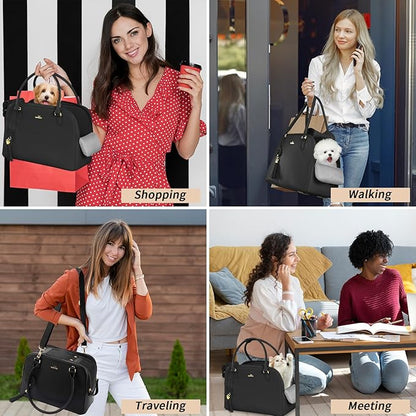 Dog Carriers for Small Dogs, Cat Carrier Pet Carrier Airline Approved Cat Dog Handbag Dog Carrier Purses Dog Handbag (14.9x8.07x10.83 Inches)