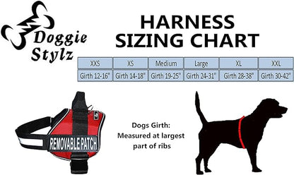 Doggie Stylz No Pull Dog Harness for Small, Medium, Large Dogs - Fully Adjustable - Reflective Best Friend Patches with Handle - No Choke Design - Dog Collars, Harnesses & Leashes - Pet Vest