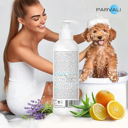 Natural Dead Sea Hypoallergenic Pet Shampoo (250 ml, 8.45 fl oz). for Puppies, Kittens or Seniors with Allergies or Sensitive, Delicate Skin. Minerals Rich, Extra-Scented Formula. Enjoy!