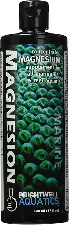 Brightwell Aquatics Magnesion Liquid Salt Water Conditioner - Concentrated Magnesium Supplement For Reef and Marine Aquariums, 16.9 fl oz