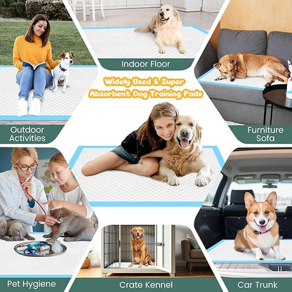 Extra Large Puppy Pads 28" x 34"-30 Count, Super Absorbent Dog Pee Pads Quick Drying Leak-Proof X-Large Dog Training Pads Disposable Training Pads for Dogs Puppies Cats
