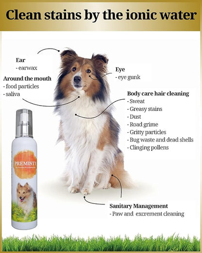 Waterless Dog Dry Shampoo Spray | Hypoallergenic, Unscented Pet Deodorizer & Grooming Mist for Smelly Dogs, and Other Furry Pets | Soap-Free Dog Cleaning Spray for Sensitive Skin | 250ml