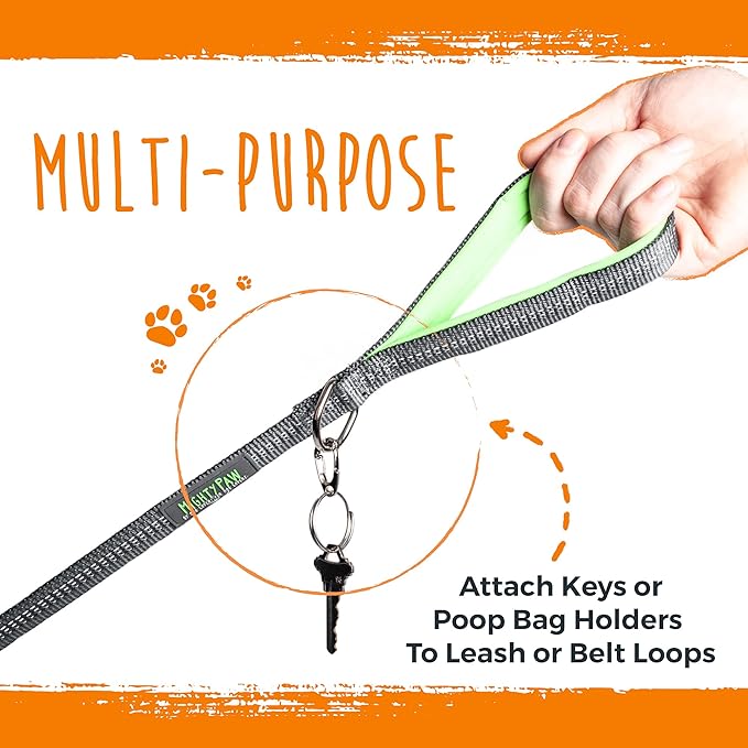 Mighty Paw Dog Tag Carabiner Clips - 3 Pack Strong Dog Tag Clip - Weather Resistant & Easy to Clean Quick ID Holders - Easy Switch Dog Tags - Attach Keys or Poop Bag Holders - for All Size Collars