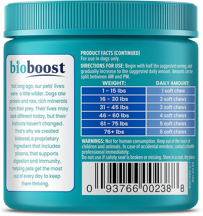 Solid Gold Glucosamine for Dogs Hip and Joint Supplement - Glucosamine Chondroitin MSM for Dog Pain Relief - Leaps & Hounds Chews for Dog Arthritis Pain Relief & Overall Mobility - 60 Count