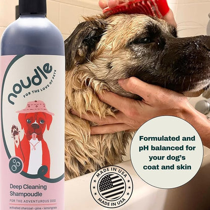Pets - Calming Shampoudle, 16oz, Moisturizing and Gentle All Natural pet Shampoo with Lavender, Vanilla, Cucumber, Aloe, and Oatmeal