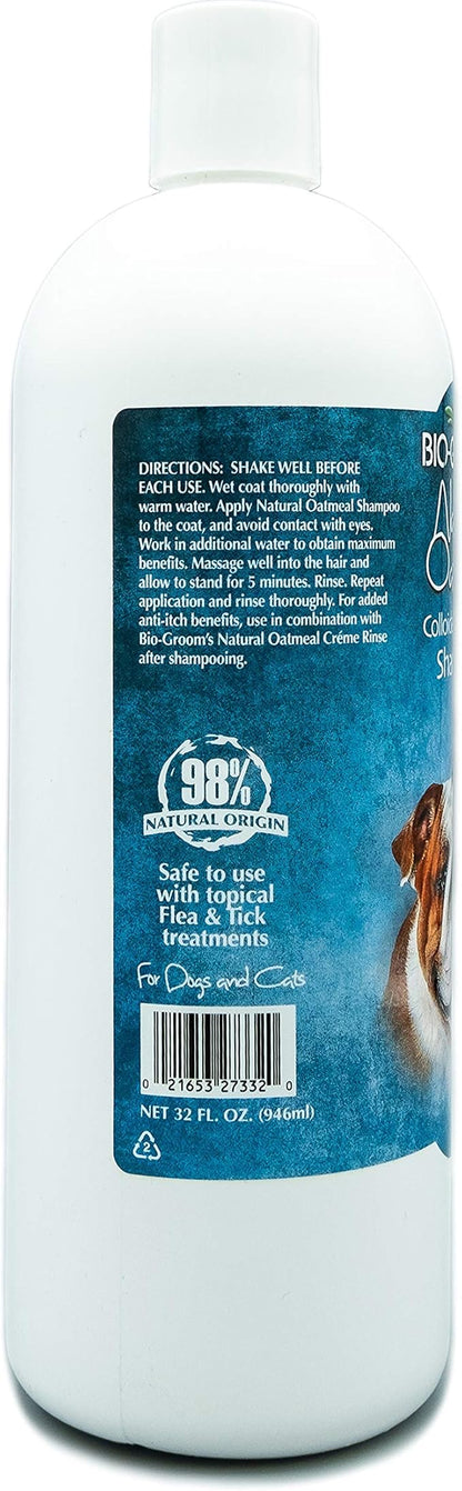 Bio-Groom Oatmeal Dog Shampoo  for Allergies and Itching, Cruelty-Free, Dog Bathing Supplies, Puppy Shampoo for Sensitive Skin, Made in USA, Anti-Itch Dog Products  32 fl oz 1-Pack