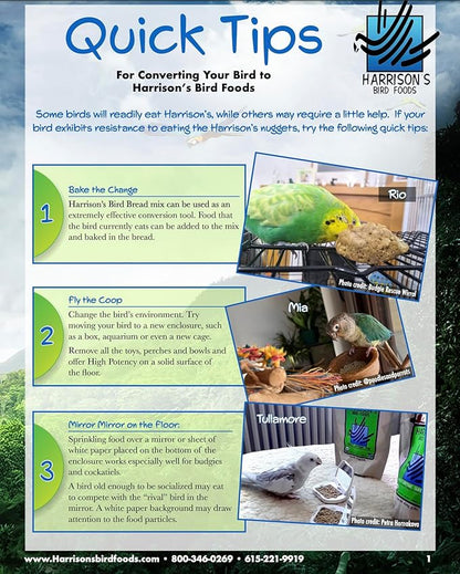 Harrison's Bird Foods Adult Lifetime Coarse Certified Organic Non-GMO Bird Food 25lb