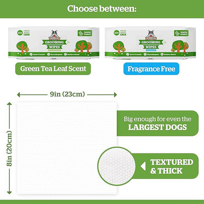 Pogi's Pads n' Wipes Bundle - 50 Large Doggy Training Pads with Sticky Tabs (24 x 24 inches) and 100 Plant-Based, Hypoallergenic Pet Wipes for Dogs