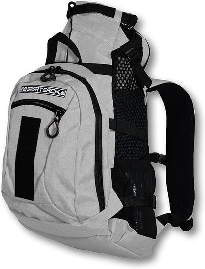 K9 Sport Sack | Adjustable Dog Carrier Backpack (Small, Plus 2 - Light Grey)