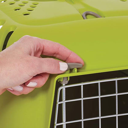MidWest Homes for Pets Spree Travel Pet Carrier, Dog Carrier Features Easy Assembly and Not The Tedious Nut & Bolt Assembly of Competitors, Green, 24-Inch Small Dog Breeds (1424SPG) (Pack of 1)