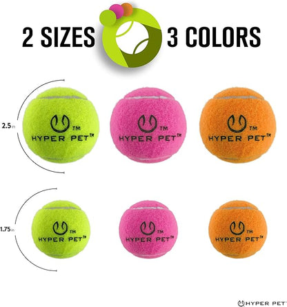 Hyper Pet Mini Tennis Balls for Dogs - 12 Pack (Dog Ball Toys for Exercise, Fetch K9 Mini Kannon K2) Interactive Toys & Tennis Balls - Great for Small Dogs