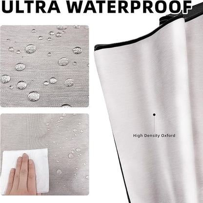 600D Dog Crate Cover, Waterproof Pet Kennel Cover with Storage Bag, Fit for 24 Inch Wire Crate Dog Cage, 24 Inches, Beige