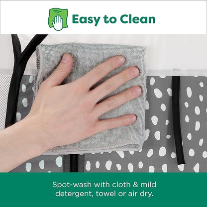 Furhaven Portable Dog Playpen Cat Tent, Pet Playground/Kennel Foldable Indoor Outdoor Zippered Puppy Crate - Gray Pebbles, Small