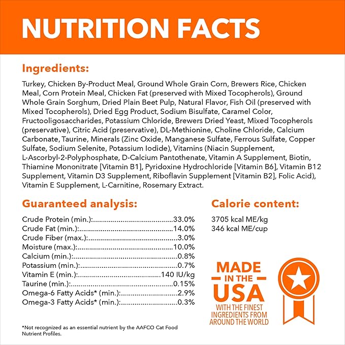 IAMS Proactive Health Adult Sensitive Digestion & Skin Dry Cat Food with Turkey, 6 lb. Bag