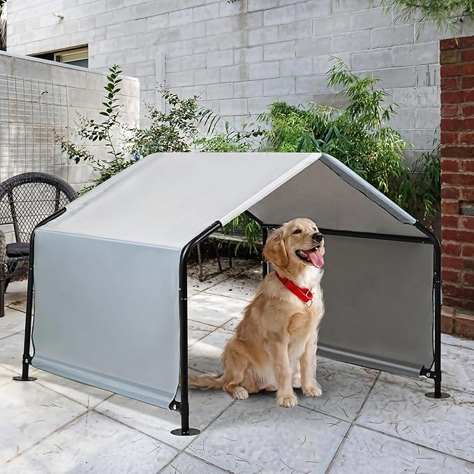 Dog Shade Shelter Pet Outdoor Tent Large Dog House Sun Rain Animal Shelter Livestock for Outside Dog Shade Canopy
