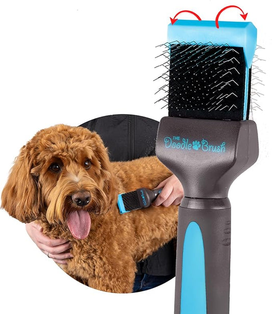 Doodle Brush Slicker Dog Brush, Dog Brush For Cockapoo, Goldendoodle Poodle Dog Brush, Dog Detangler Brush Slicker Brush for Dogs Slicker Brush Dog Slicker Brush For Long Haired Dogs - Single Head