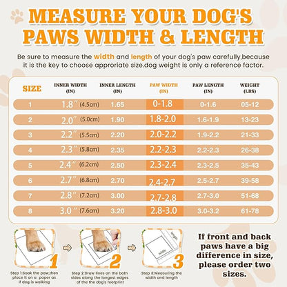 DcOaGt Dog Shoes Large Size Dogs,Mesh Breathable Dog Boots & Paw Protectors for Hot Pavement Summer Winter Snow, 360°Anti-Slip Dog Booties with Reflective Strips for Hiking/Walking,Khaki 4PCS(Size 6)