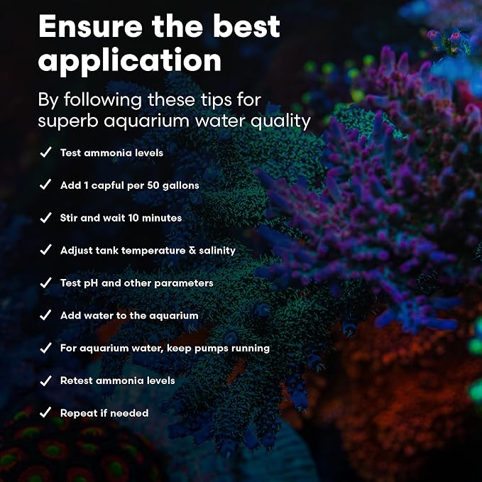 Continuum Aquatics Fraction Water Conditioner for Freshwater & Marine Aquariums – Removes Ammonia, Chlorine & Chloramines – Supports Aquarium Balance – Reef & Fish Safe – Advanced Water Treatment, 4 L
