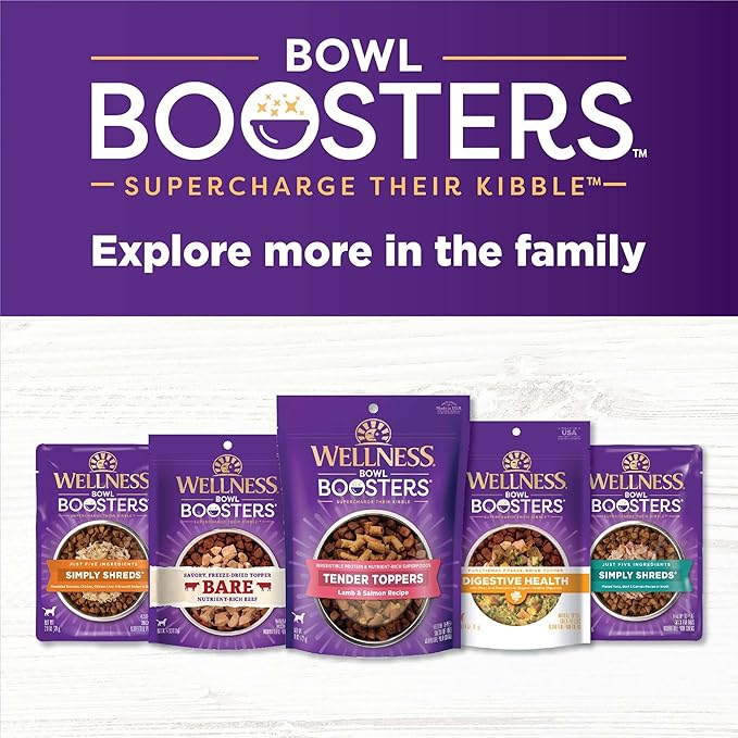 Wellness CORE Bowl Boosters Digestive Health Dog Food Topper, 4 Ounce Bag (Pack of 2)