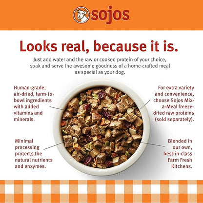 Sojos Mix-A-Meal Grain-Free Pre-Mix Dehydrated Dog Food, 8 lb