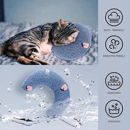 Dog Pillow - Pet Pillow - Dog Pillows for Small Dogs - Dog Neck Pillow - Dog Calming Pillow - Cat Pillow- Small Dog Pillow - Dog Pillows - Donut Cat Pillows for Indoor Cats