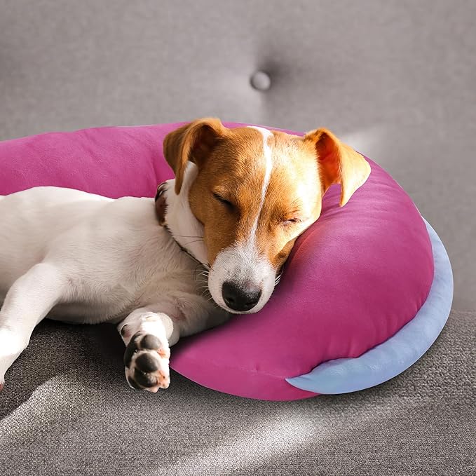 HOMBYS Dog Claming Pillow Curl Up Pillow for Dog & Cats, Extra Large Soft Question Mark Pillows Washable Dog Bed Pillow Hug & Support Your Pets, Dog Body Pillow, 27.6"x16"