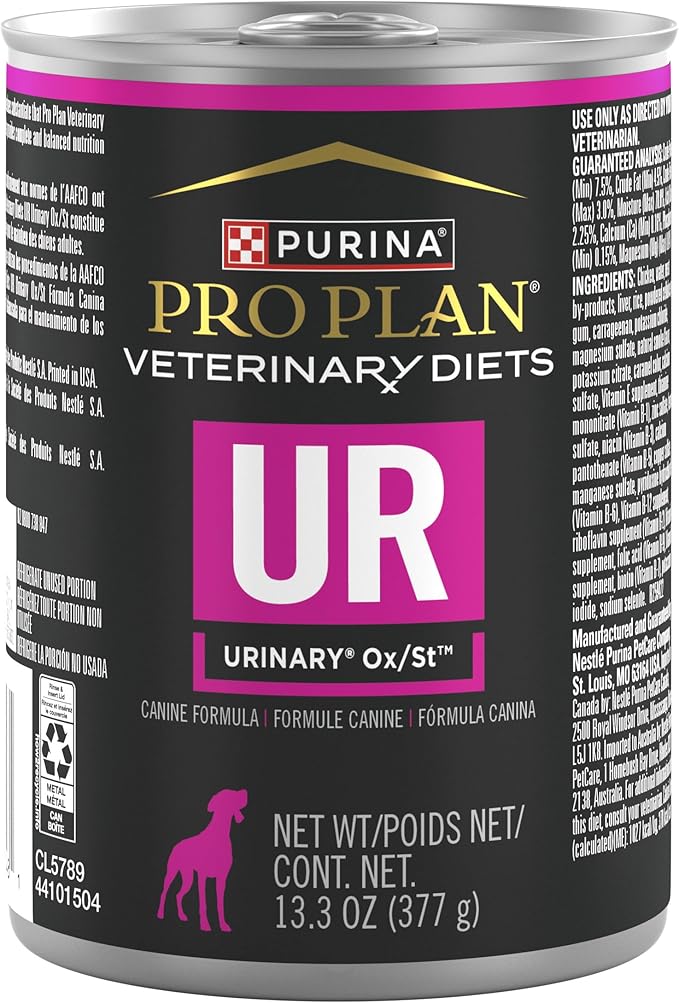 Purina Pro Plan Veterinary Diets UR Urinary Ox/St Canine Formula Wet Dog Food - (Pack of 12) 13.3 oz. Cans