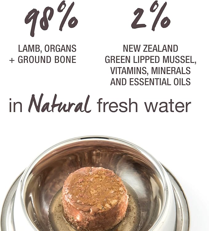 Feline Natural Wet Cat Food Pate, Lamb Feast, 3 Oz Cans (Pack of 24), Grain Free, Made in New Zealand with Grass-Fed, Free-Range Lamb, Single Source, Limited Ingredient