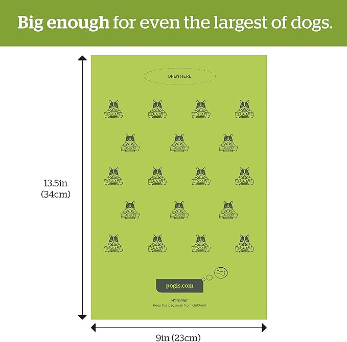 Pogi's Poop n' Wipe Combo - 500 Dog Poop Bags and 100 Plant-based Grooming Wipes Bundle