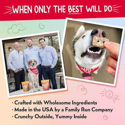 Charlee Bear Nuggets Healthy Dog Treats with Probiotics and Antioxidants to Support Digestion, Immunity, Skin and Coat, 6oz Bags (5), Made USA