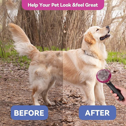 Dog Brush for Shedding, Small Deshedding Dog Brush, Dog Shedding Brush Dog Bath Brush Supplies for Removing Loose Hair.