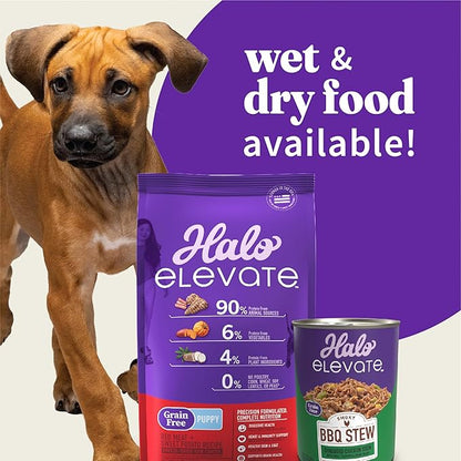 HALO Elevate Dry Dog Food, Grain Free Red Meat Recipe, Puppy Formula, 3.5lb