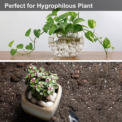 10LB White River Rock- High Polished Pebbles for Indoor Plants- Decorative Stones for Aquarium Fish Tank - White Rocks for Outdoor Garden Landscaping - 0.3"-0.8"